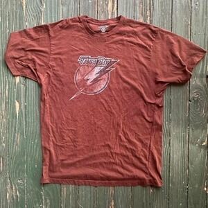 Tampa‎ Bay Lightning NHL shirt - red and brown  mens